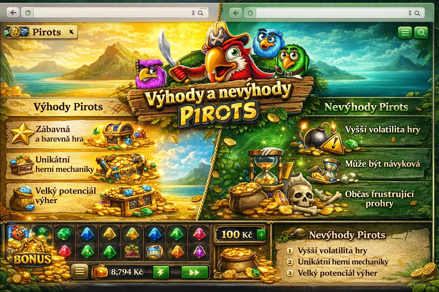 Kde hrát Pirots v Česku
